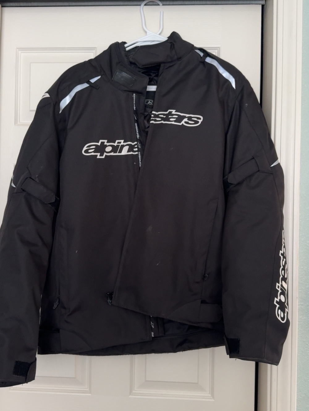 Alpinestars XL Black Motorcycle Riding Jacket w/ Thermal Liner & Armor